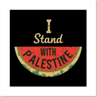 I stand with palestine Posters and Art